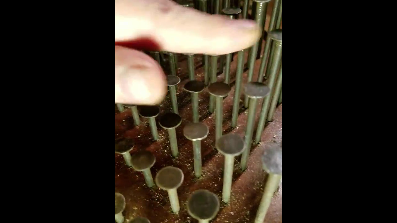 Harmony Array Organ: Lesson 2, How to bow the nails with rosined digits