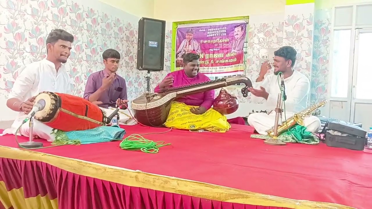 ❤️Singara velane deva playing with my team... #carnaticmusic #saxophone #miruthangam #veena #thavil