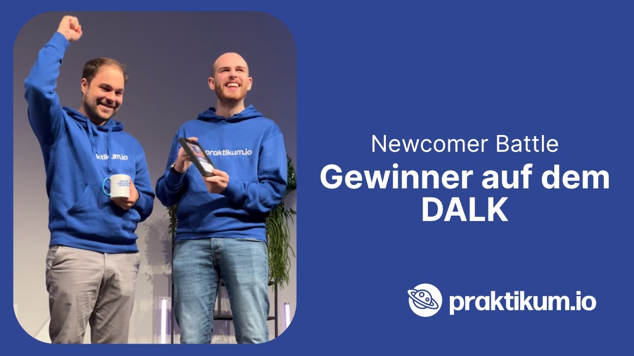 Pitch praktikum.io Newcomer Battle DALK Düsseldorf
