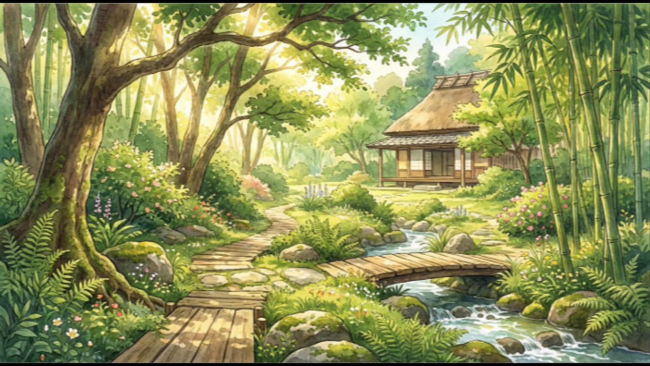 Reading in the Secret Garden 🍃 Lofi Hip Hop Mix ~ Beats to Relax / Study to