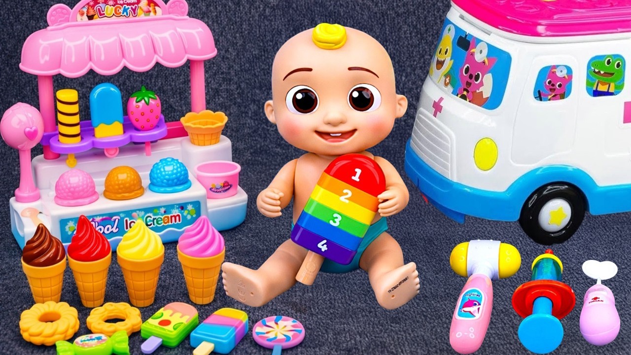 8 Minutos Satisfatórios De Unboxing Da Coleção PINKFONG E Coleção De Médico ASMR