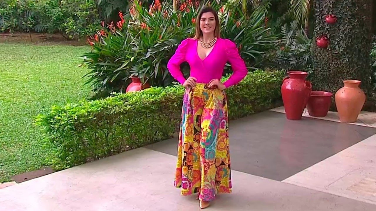 Le mostramos hermosos pantalones anchos