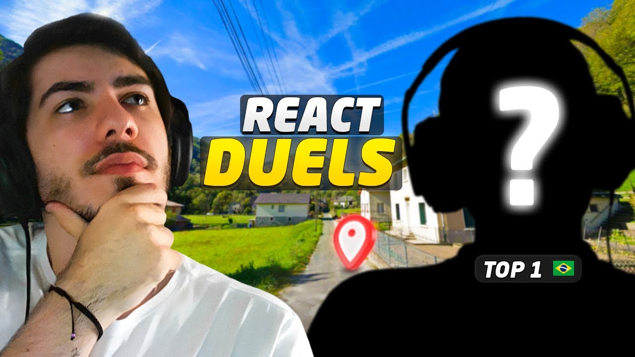 REAGI AO MELHOR JOGADOR DE BRASIL DO GEOGUESSR JOGANDO DUELS!!