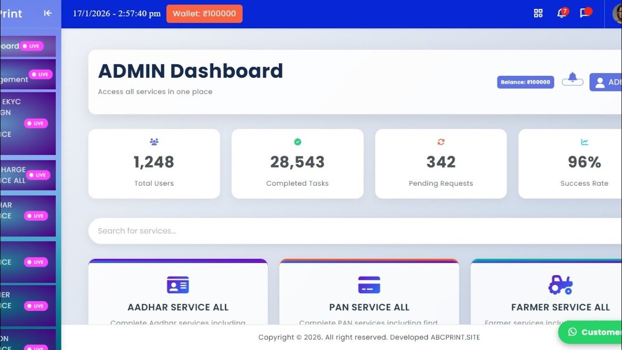 Print Portal Source Code Complete with Admin Panel Working All Api Service 