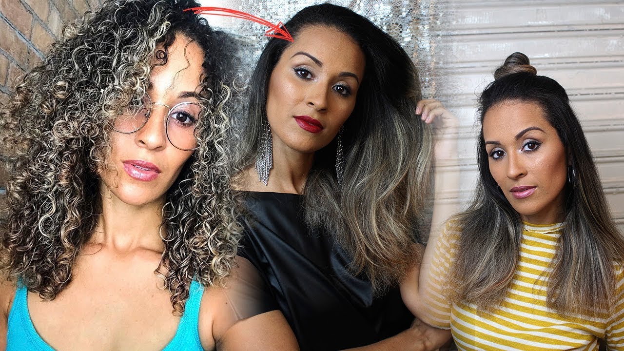 ALISEI MEU CABELO CACHEADO😱