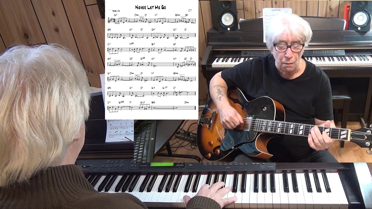 Never Let Me Go - Jazz guitar & piano cover ( Jay Livingston and Ray Evans )
