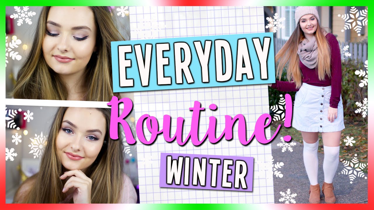 Everyday Routine: Makeup, Hair & Outfit! +GIVEAWAY | Winter 2015