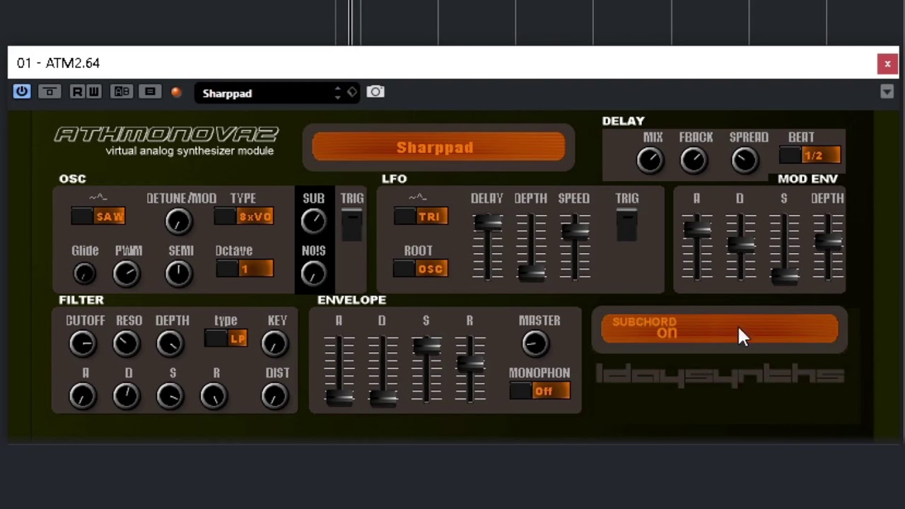 Synth [001] - Athmonova2 (ldaysynths) - Free VST Preset Demo