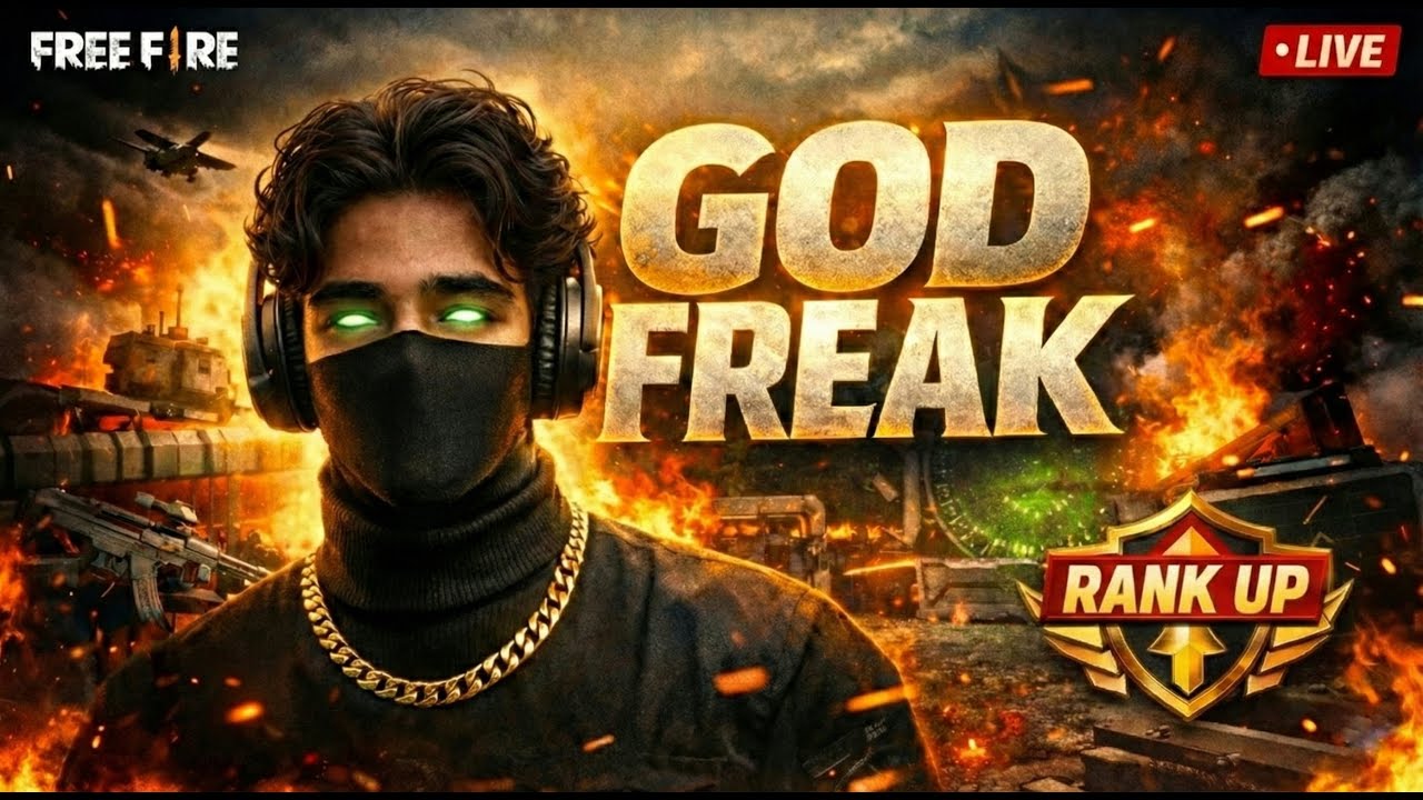 GOD FREAK IS LIVE! 😱 Road to Grandmaster | Team Code Giveaways #FreeFireLive