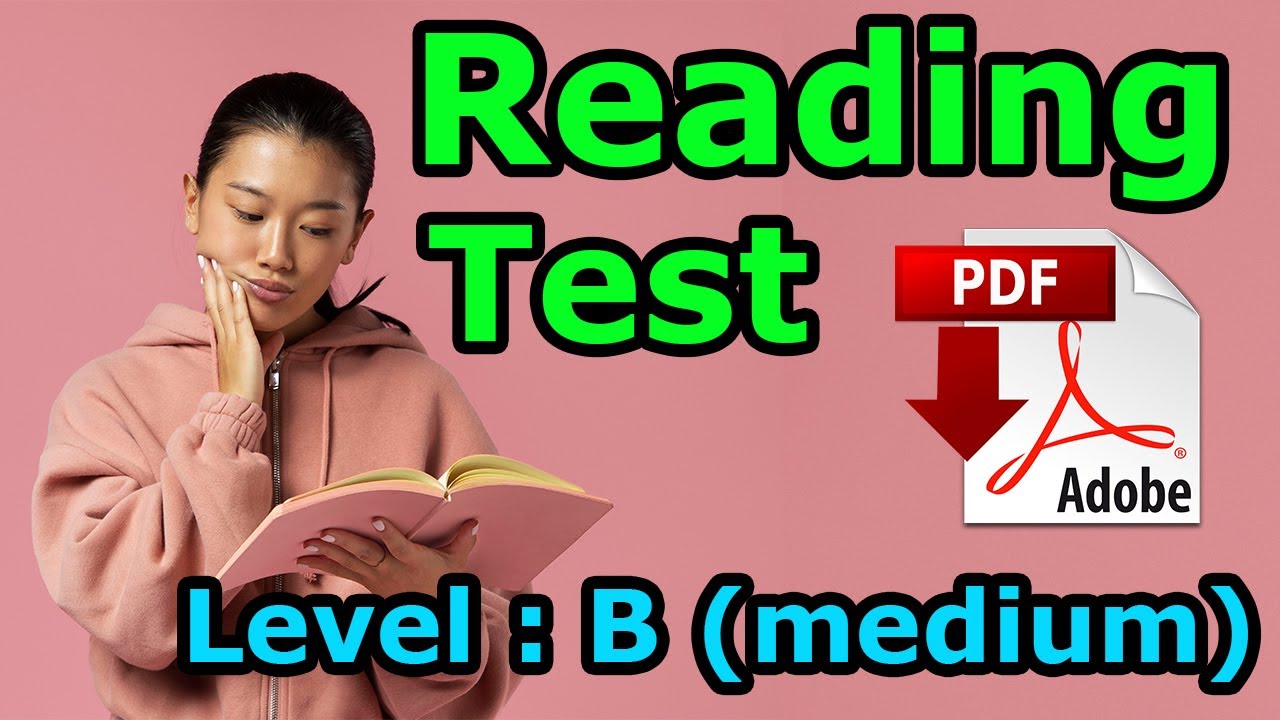 Reading Comprehension Practice with answers - Level B + PDF- Easy English Lesson