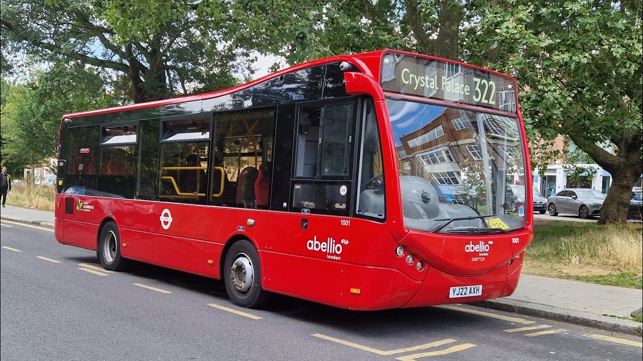 Abellio London 1001 YJ22AXH Bus Route 322
