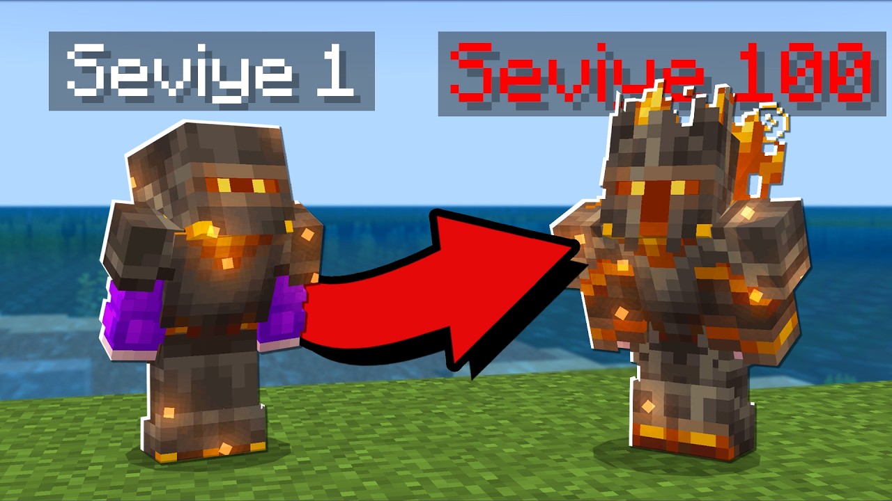 Minecraft ama ZIRHLARIMI GELİŞTİRİYORUM! | Aphernix Minecraft Bedrock