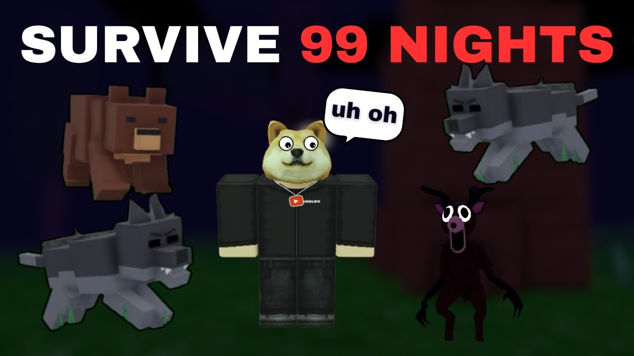 Surviving 99 NIGHTS In a MONSTER-INFESTED FOREST...