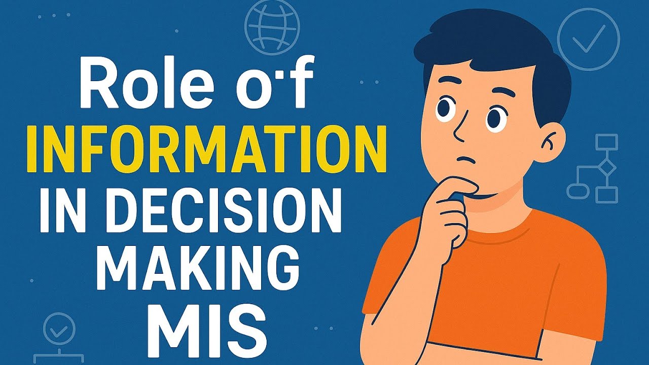 Role Of Information In Decision Making  || MIS