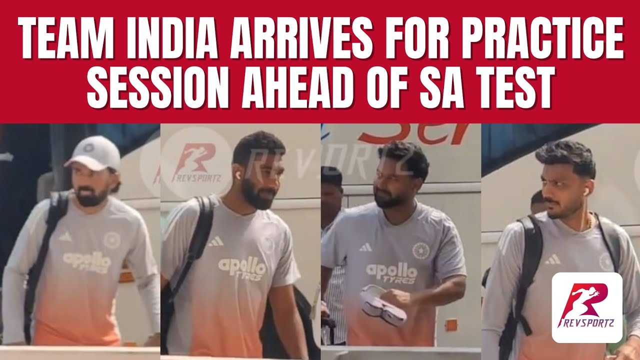 Team India arrives for their practice session ahead of the #INDvSA test at the Eden Gardens.