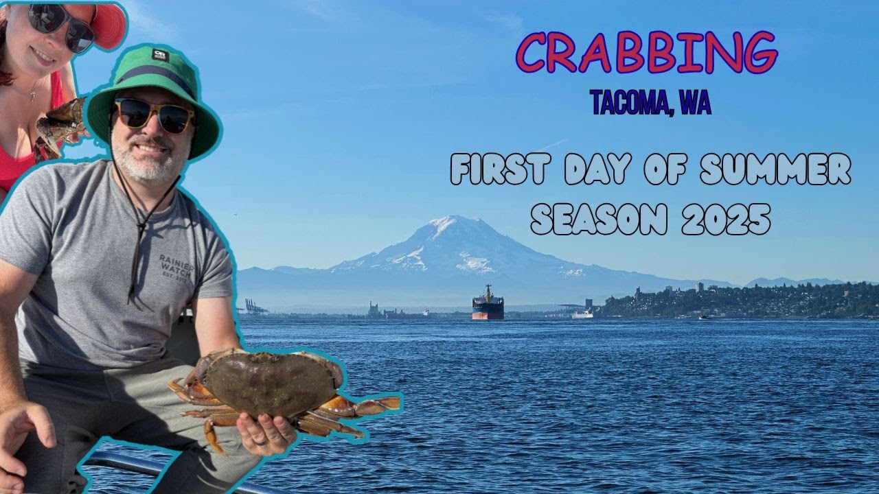The Puget Sound 2025 Summer Crab Season. Dash Point, Tacoma