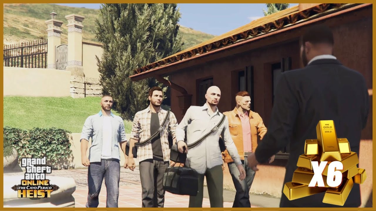 Cayo Perico Heist | 6 Gold Stacks: 4 Player Elite in 05:16