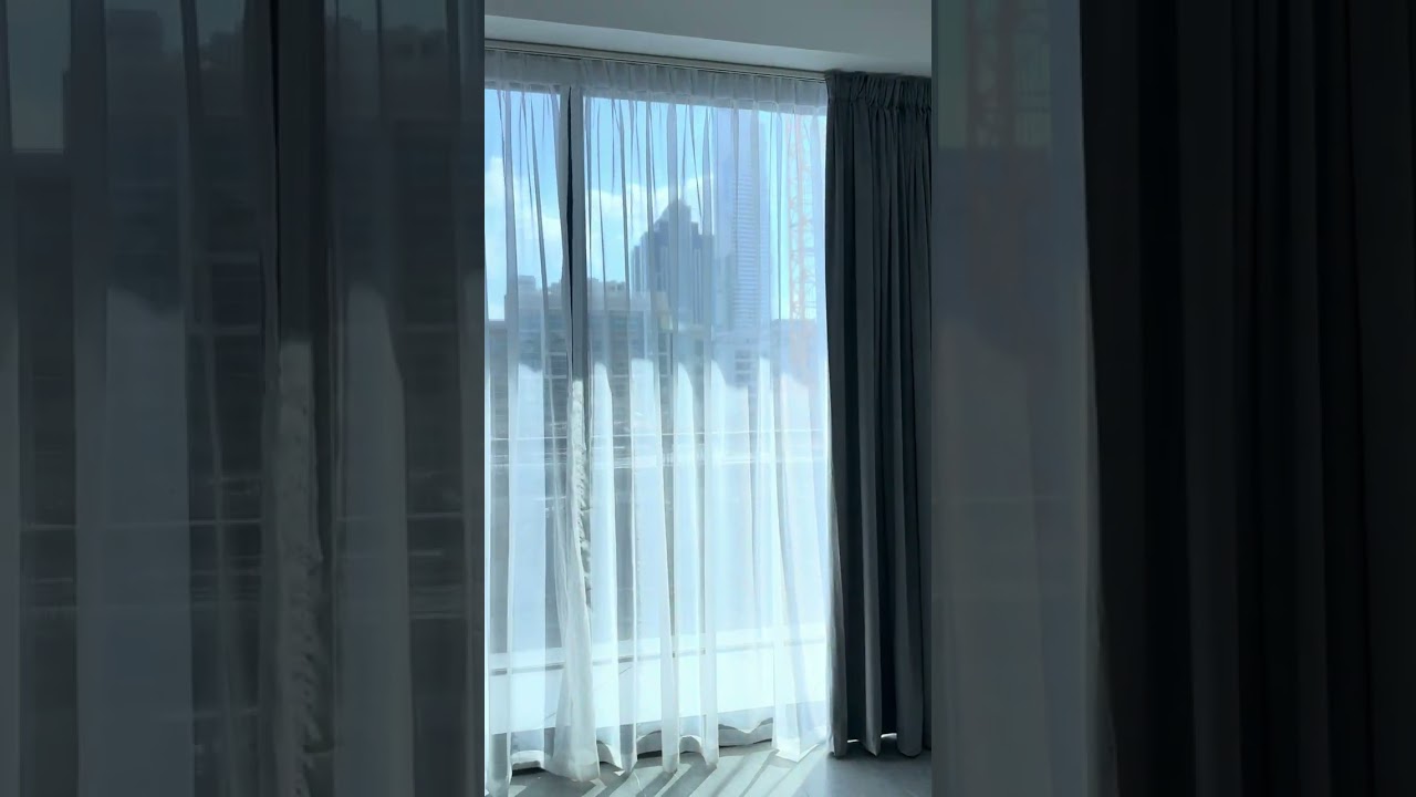Living Room Velvet Curtains with Sheer | Dubai Home 