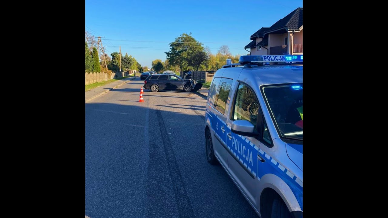 Wypadek w Krzywanicach. Za kierownicą audi siedział 16-latek