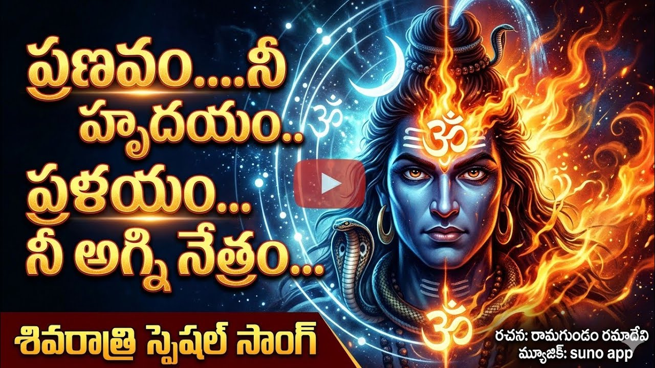 ప్రణవం...నీ హృదయం....ప్రళయం నీ అగ్ని నేత్రం..