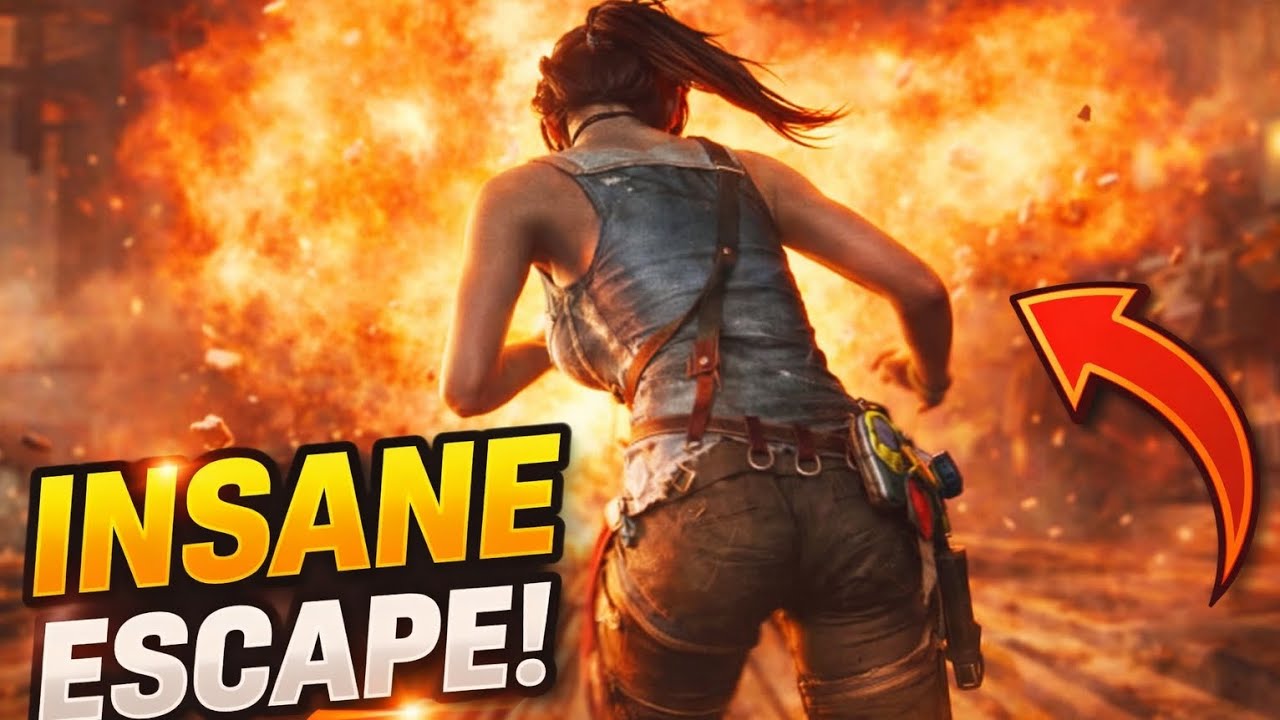 INSANE Escape From Massive Explosion! 😱 | Tomb Raider Gameplay|Chapter 10 | #tombraider #gaming