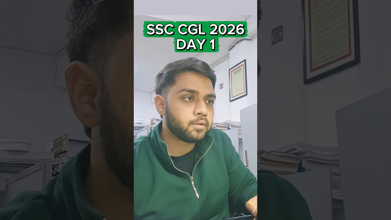 Day 1 of CGL 2026 preperation 🎯