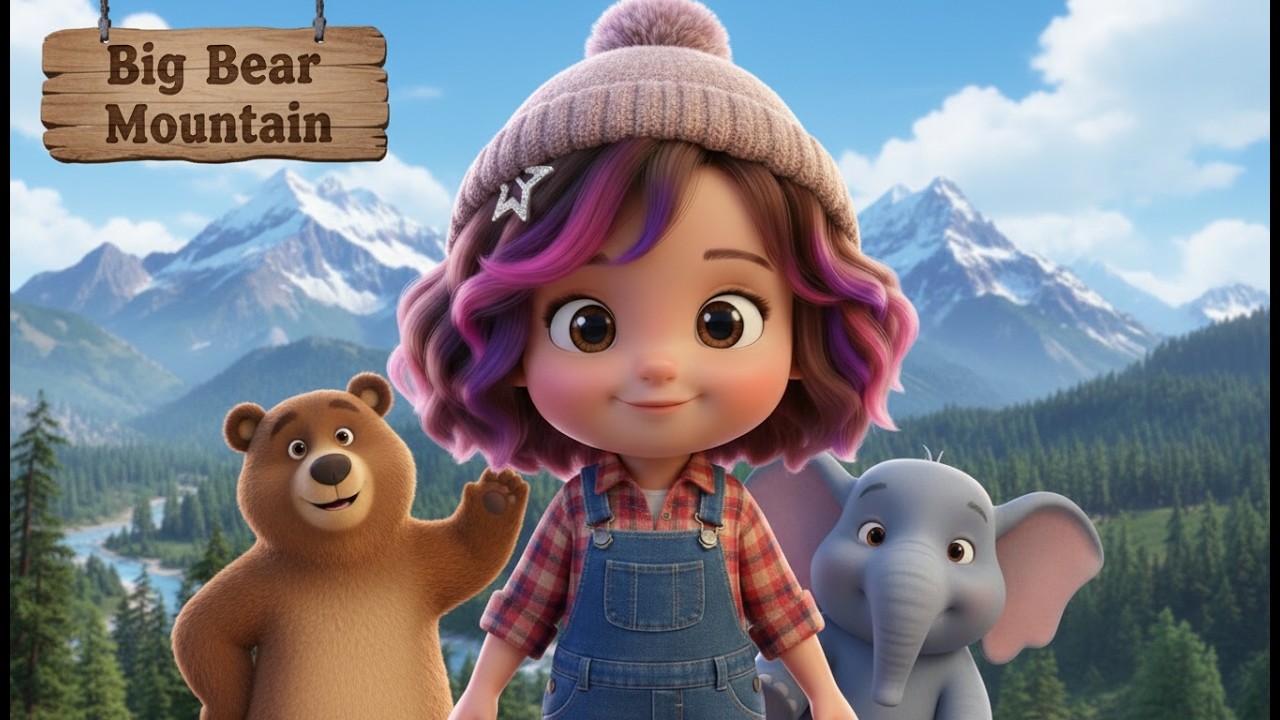 Big Bear Mountain 🐻⛰️ | Mimi & Melo Nursery Rhyme Song for Kids | Fun Learning & Dance