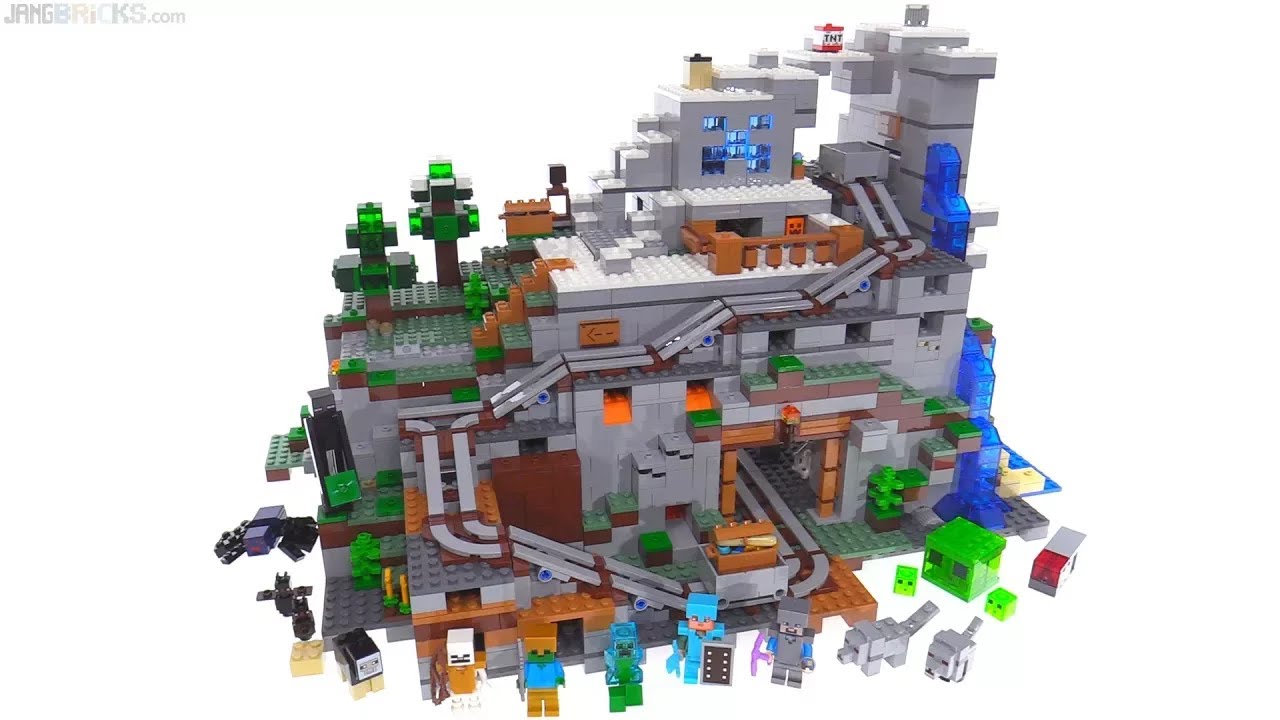 🔄 LEGO Minecraft 2017 The Mountain Cave review ⛰️ 21137 re upload