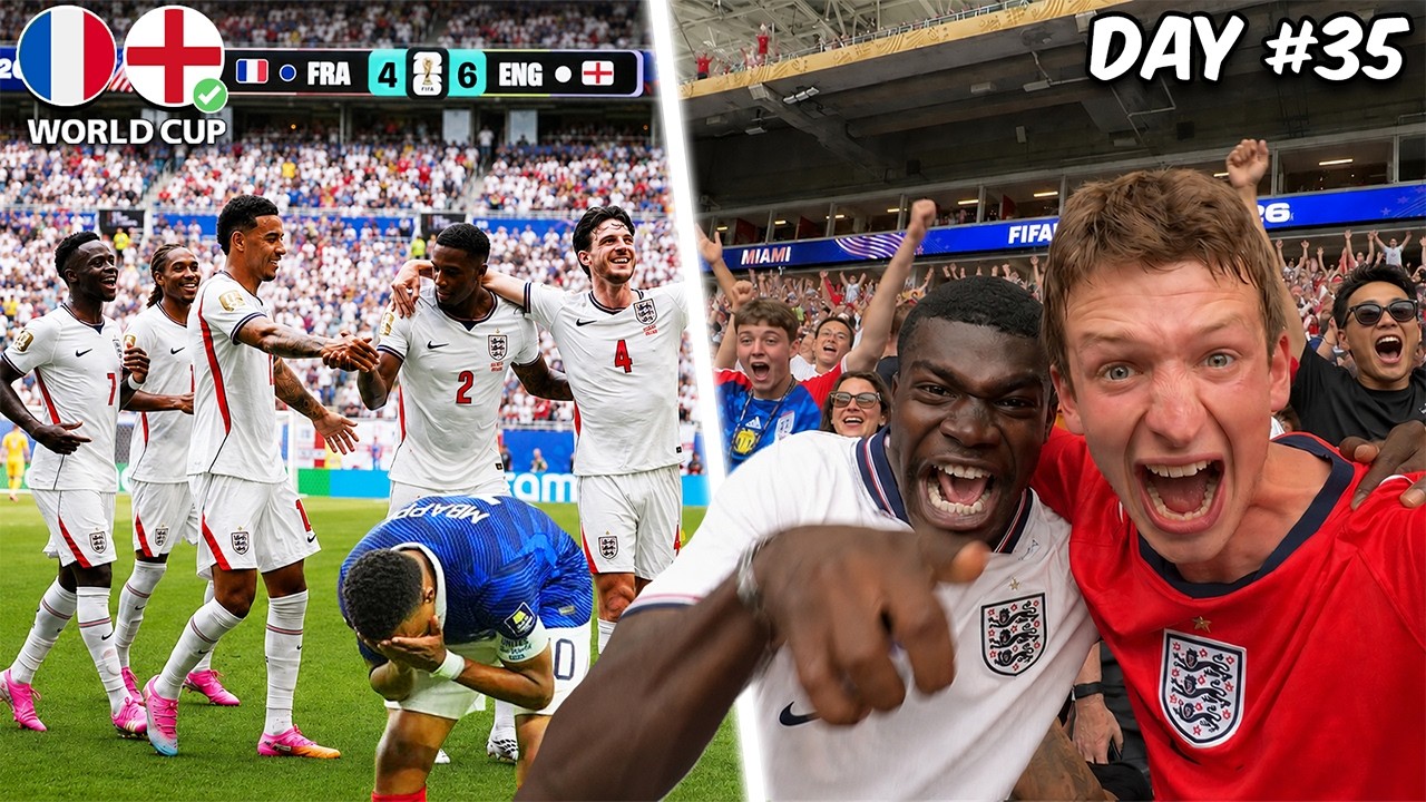 10 GOAL THRILLER at ENGLAND vs FRANCE in WORLD CUP!