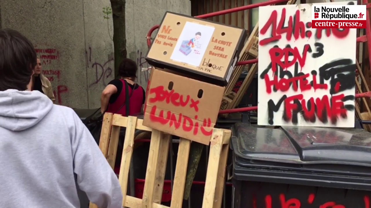 VIDÉO. Poitiers. Blocus de la fac de sciences humaines