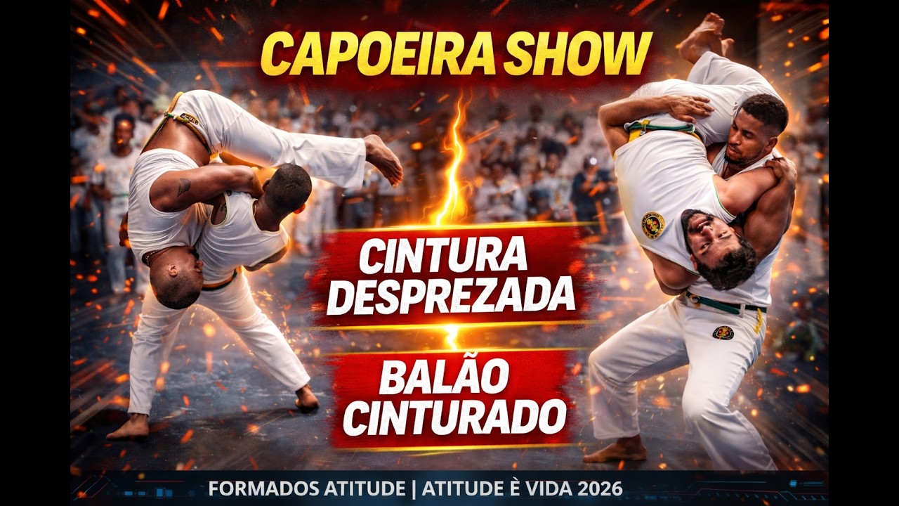Capoeira Show: Cintura Desprezada e Balão Cinturado – Formados Atitude | Atitude é Vida 2026 Perú
