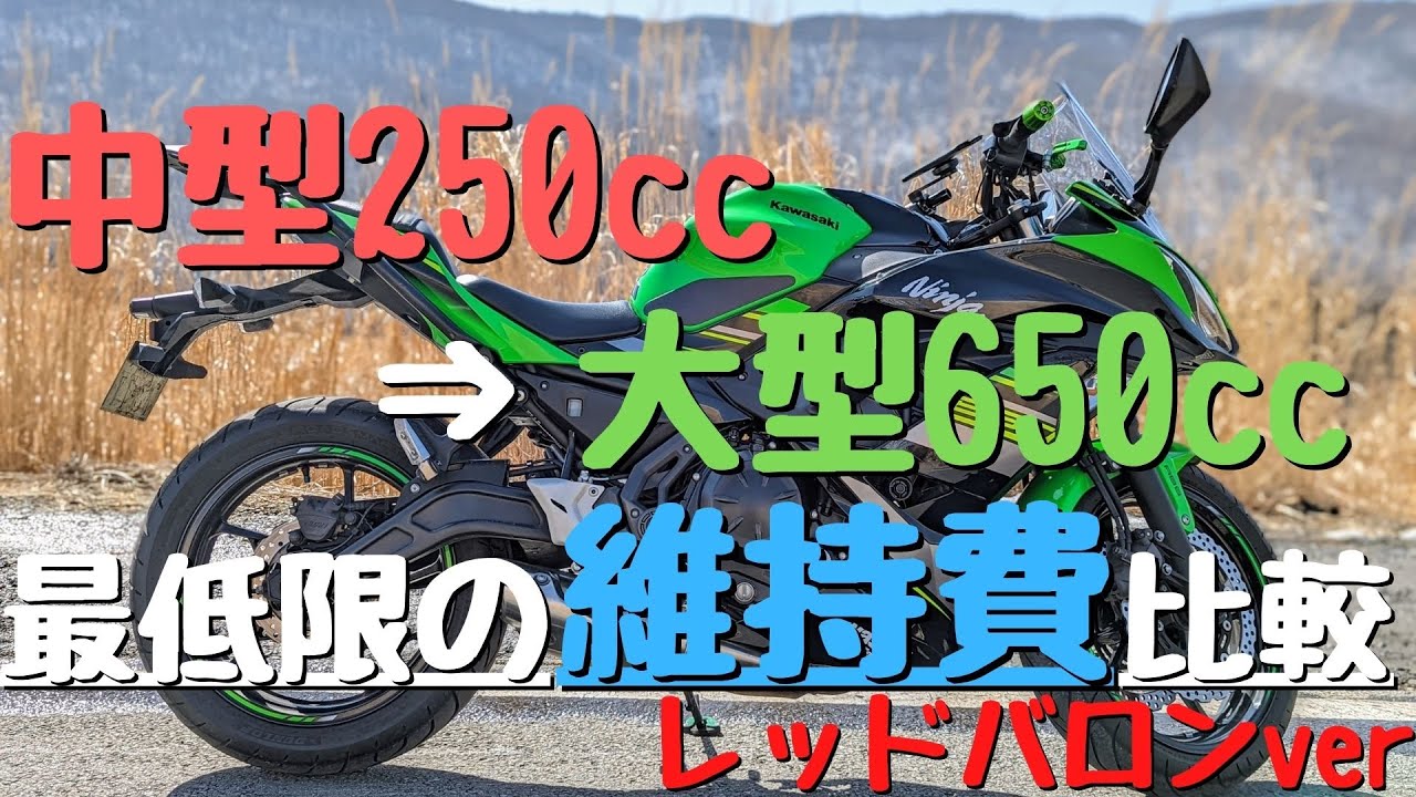 【維持費比較】YZF R25('15) ⇒ninja650('19)ステップアップしたらお金はかかるのか？
