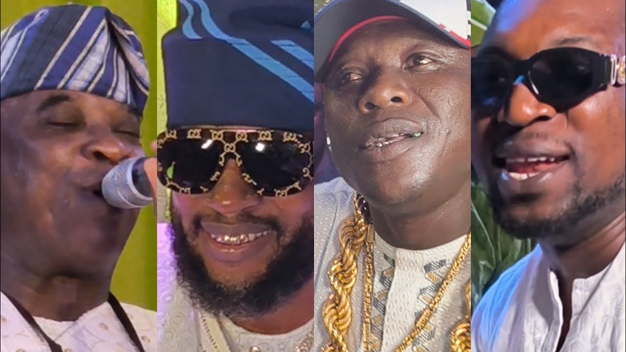 SEE MOMENT K1 DE ULTIMATE HYPES ABU ABEL & TUNDE PERRY ON STAGE AT EFELE IJEBU MOTHER IN-LAW BURIAL 