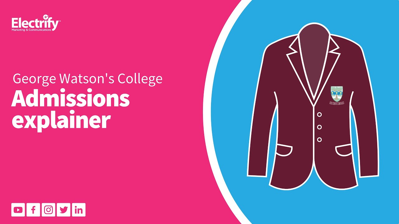 Animated explainer - admissions at George Watson's College