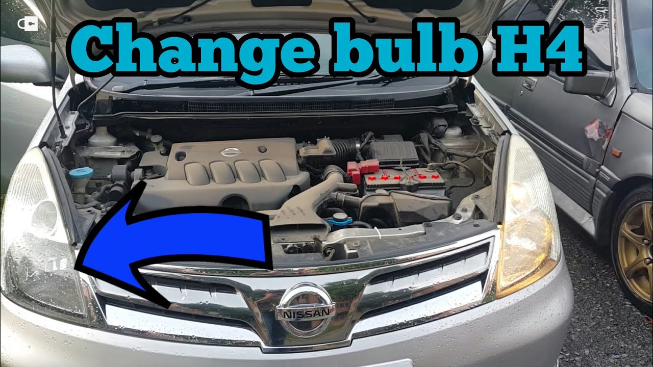 Tukar mentol@bulb depan nissan livina H4