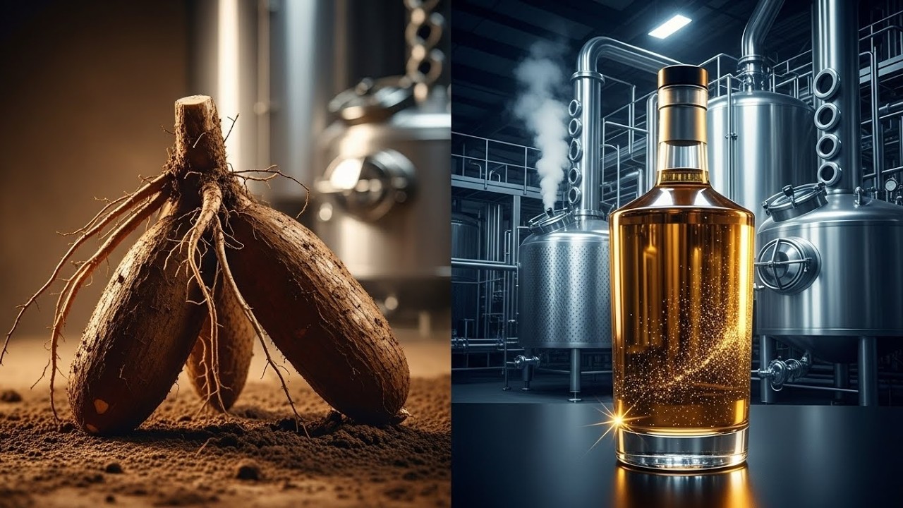 Inside the Factory: How Cassava Is Turned into Premium Liquor (Full Industrial Process)