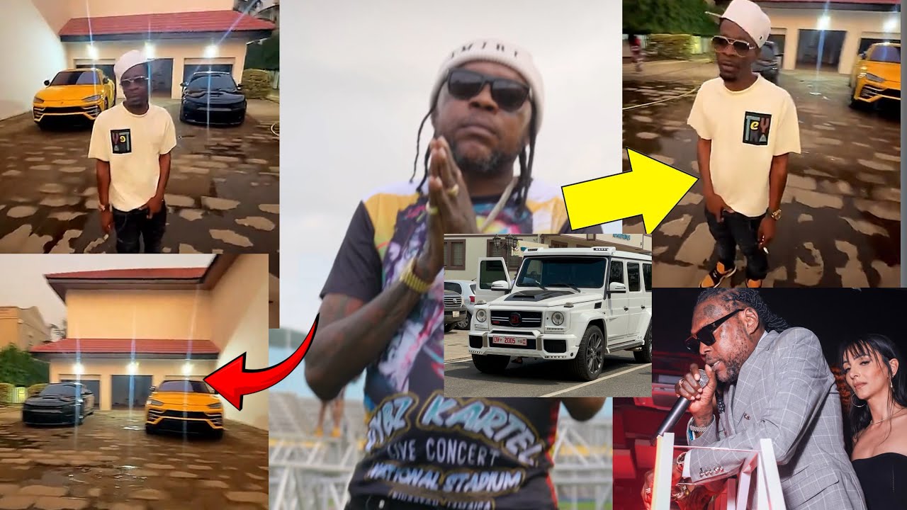 Vybz Kartel Inspect Shatta Wale New Mansion 🤗 Shatta Wale Happily tour His New Mansion ( Palace )