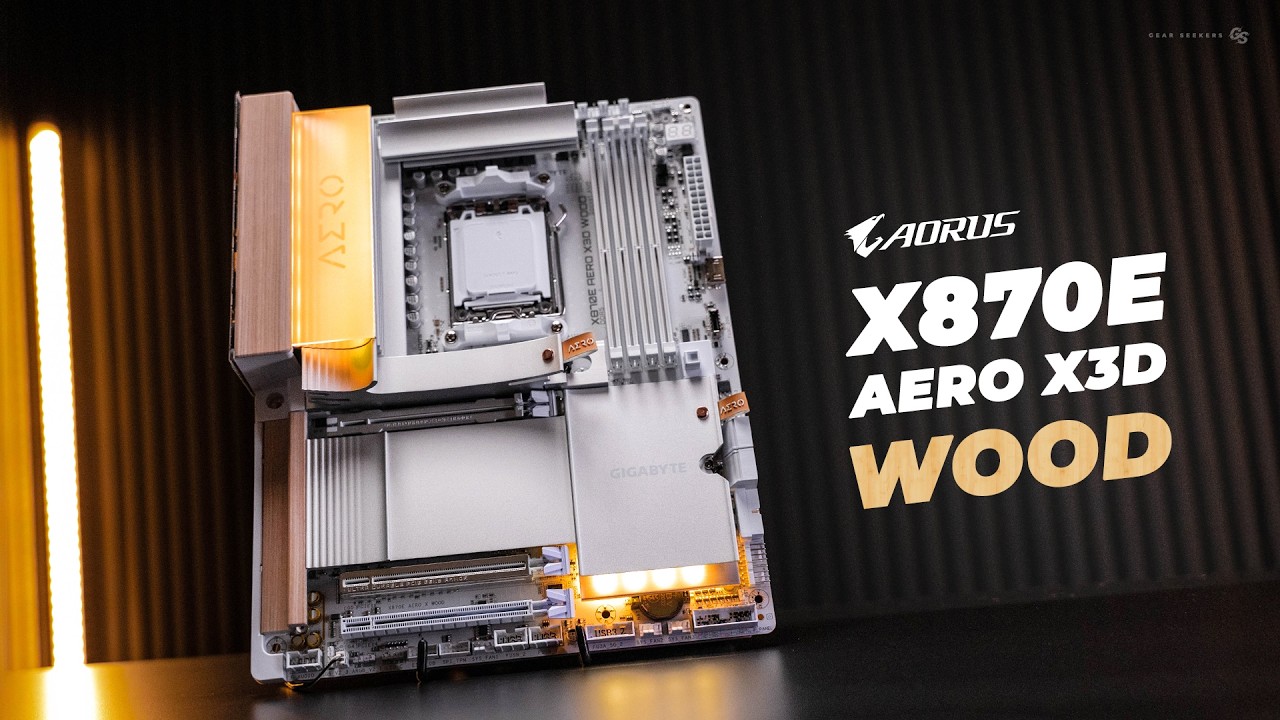 Новая материнская плата Gigabyte X870E AERO X3D WOOD выглядит просто безумно