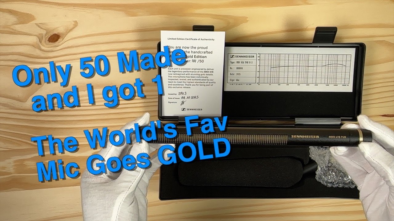 UnBoxing: Sennheiser MKH 416 50th Anniversary Limited Edition Gold Shotgun Mic
