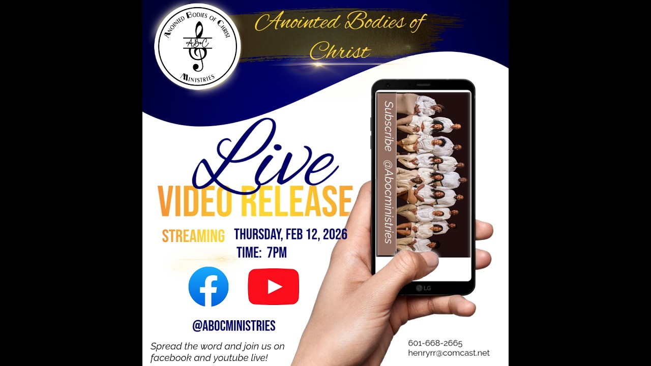 Anointed Bodies of Christ Streaming Live Video Release