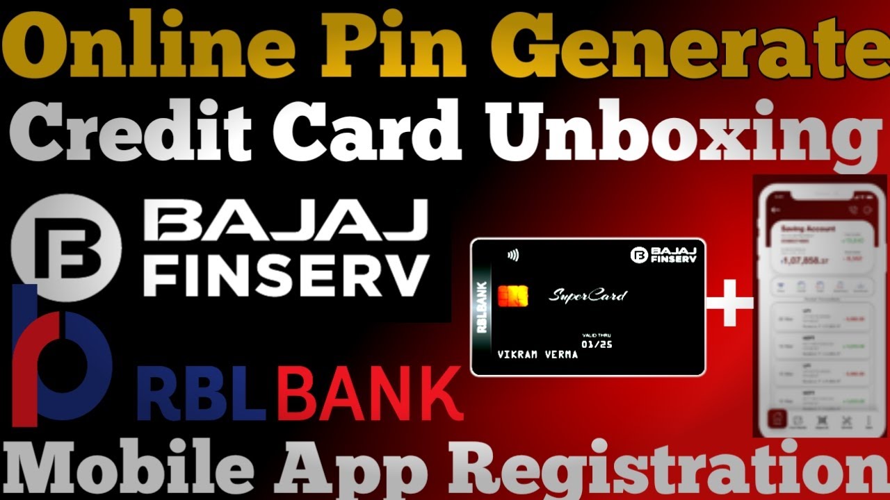RBL Bank credit card pin generation online | How to activate bajaj finserv credit card pin online
