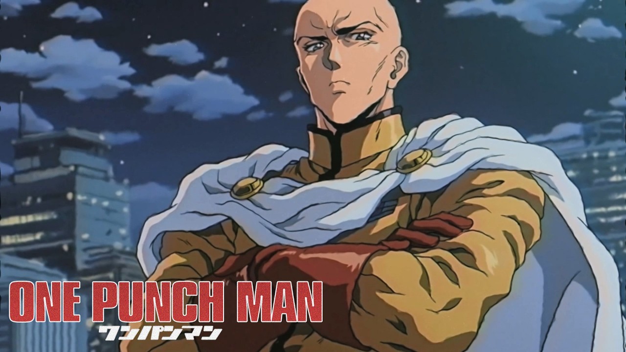 One-Punch Man 80s Retro Anime Style