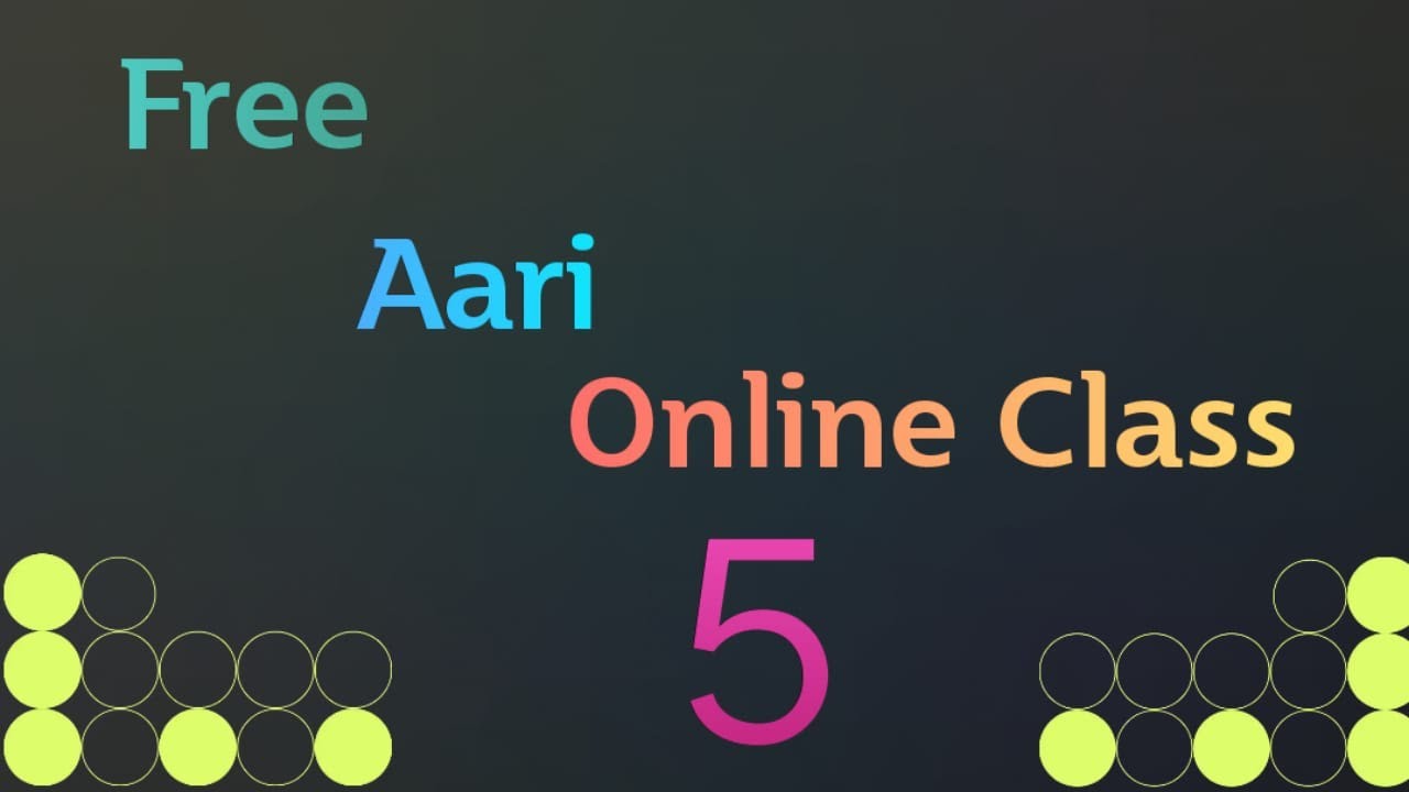 End knot Free aari online class 5@poomi aari designer 