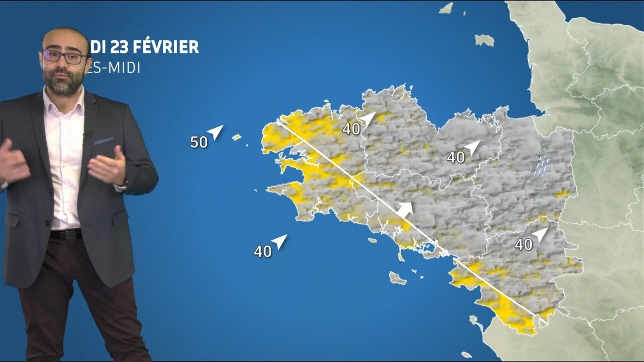 Bulletin météo pour le lundi 23 février 2026