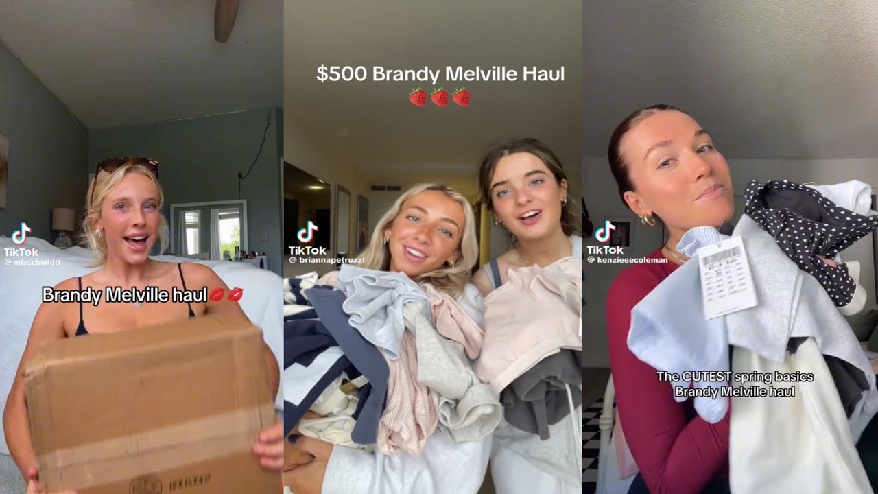 Brandy Melville haul - TikTok compilation