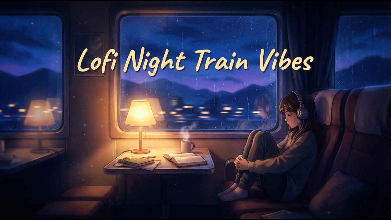 Night Train Dreams 🚆🌙 | Relaxing Chill Music – 1 Hour Calm Travel Loop
