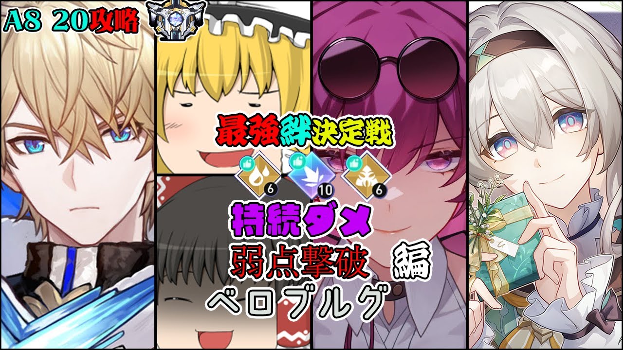 【崩壊スターレイル】持続は可能性の塊だった…！？持続ダメ・弱点撃破・ベロブルグでA8 20攻略！【ゆっくり実況】#12