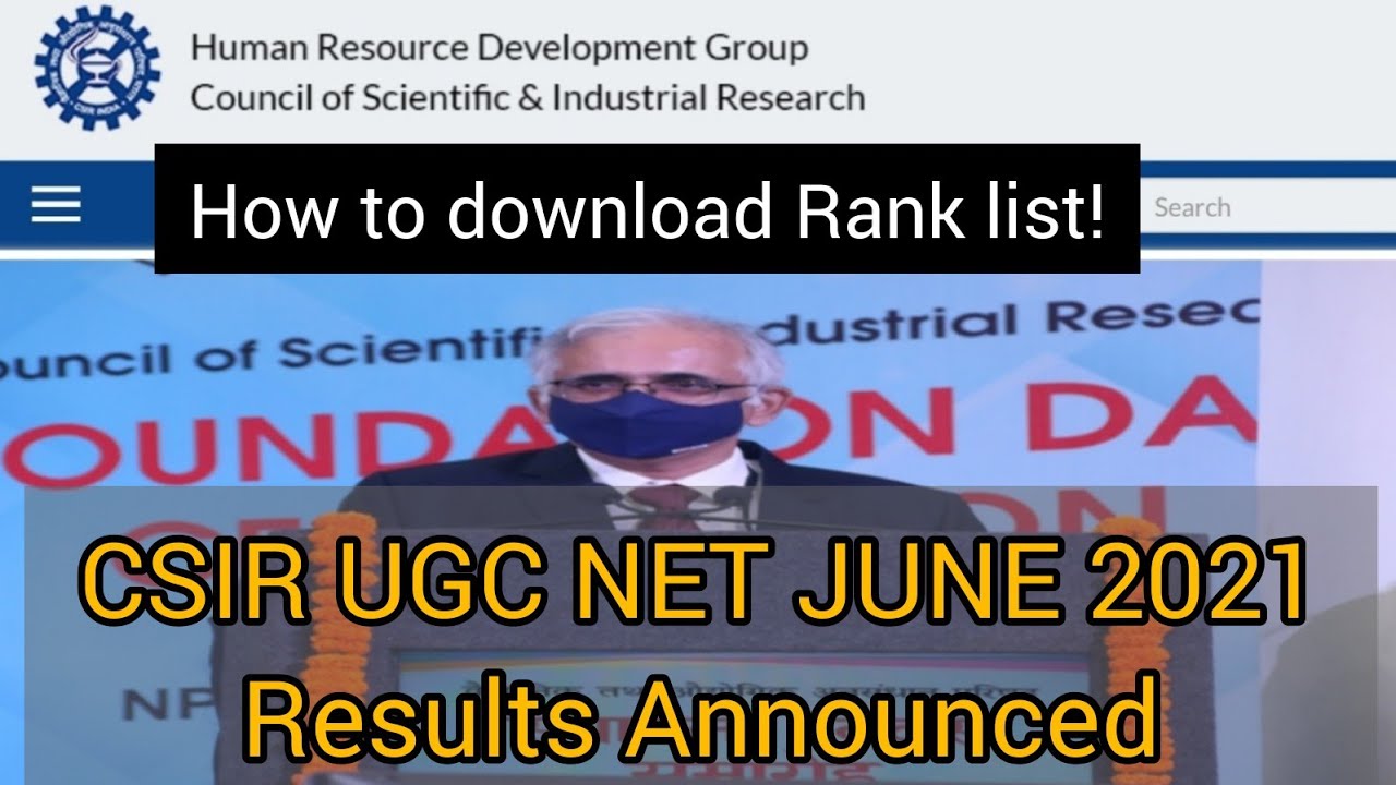 CSIR NET June 2021 Results Declared &ndash; Check Your JRF & LS Rank