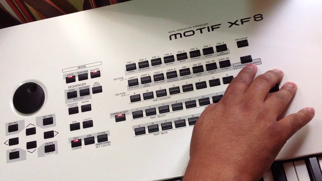 Tutorial configurar a modo master en el motif XS/XF, 6/7/8.