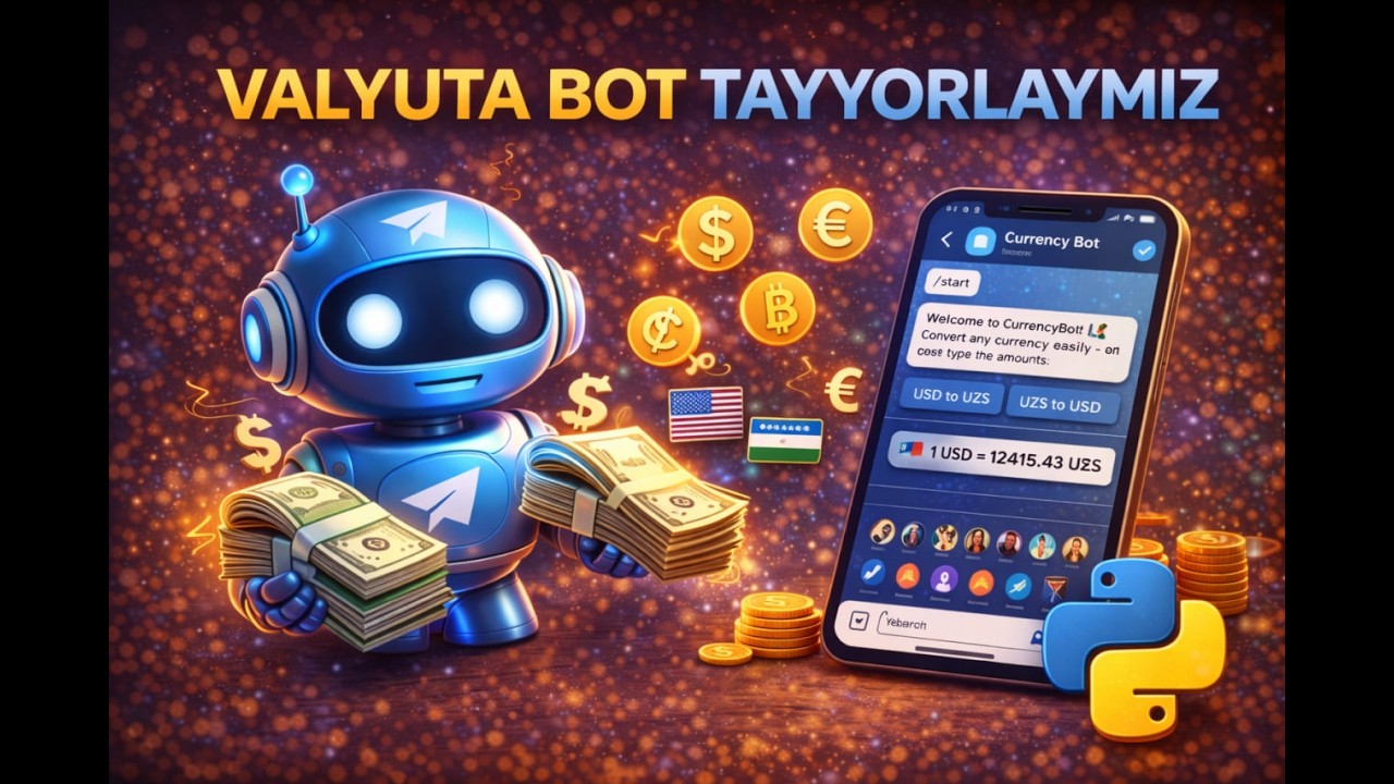 Telegramda Valyuta Bot yaratish (Python)